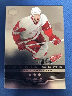 2005-06 UPPER DECK BLACK DIAMOND JOHAN FRANZEN RC TRIPLE ROOKIE GEMS #158 - Image 1 of 2