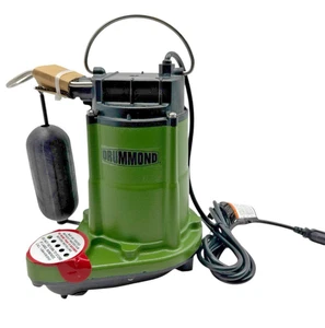 Drummond 1/2 HP Submersible Sump-Effluent Pump w/ Vertical Float Switch 58030 - Picture 1 of 8