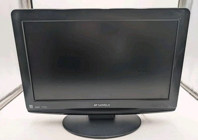 Sansui HDLCD1955A 19" 720p HD LCD Television TV NO REMOTE camping gaming travel - Image 1 of 4