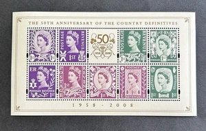 Mini hoja GB 2008 50 aniversario de Country Definitives MSNI153 MNH - Imagen 1 de 2