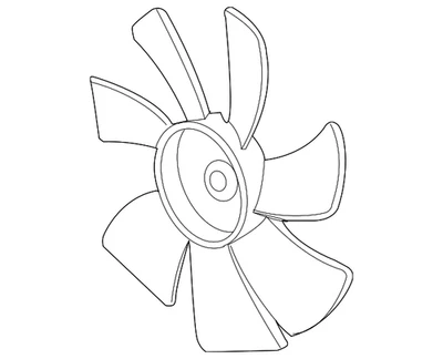 Hoja de ventilador original Honda 38611-RYE-A01 Foto 1 de 2