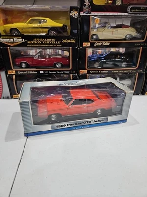 Motor Max 1969 Pontiac GTO Orange Judge 1/18 Scale Die Cast Collection - NEW - Image 1 of 4