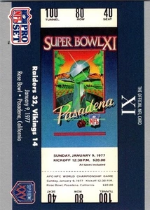 1990 SUPER BOWL XI ProSet Super Bowl XXV anniv. used Free Ship - Picture 1 of 2