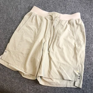 Lululemon Shorts Mens Small Tan License To Train Lined Performance 7" Inseam - Picture 1 of 11