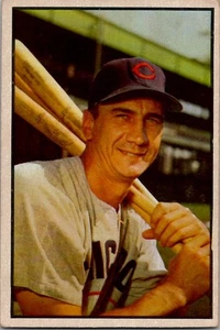 1953 Bowman Color HANK SAUER Chicago Cubs #48 VG/EX+ Condition - Picture 1 of 2