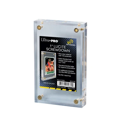 Ultra PRO 1" Lucite Screwdown Clear Trading Cards for Standard Sized Holder - Image 1 of 3