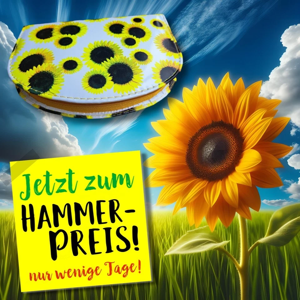 Maniküre und Make-up Set ❀ im Sonnenblumen Etui ❀ Reisekollektion 19-teilig ❀OVP - Bild 1 von 4