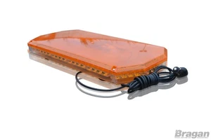 12 24v 56 LED Amber Flashing Beacon Warning Light Bar Truck Lorry Van Style 2 - Picture 1 of 5