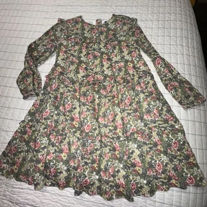 Polo Ralph Lauren Girls Floral Long Sleeve Dress Size 6 New With Tags - Picture 1 of 7