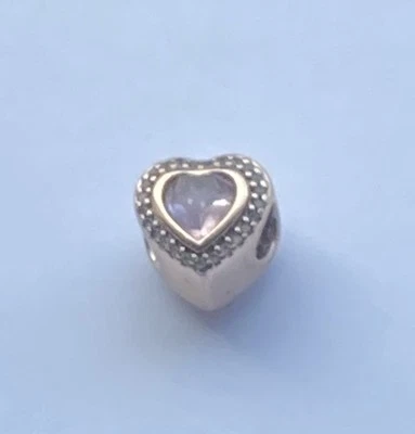 Pandora Rose Collection Sparkling Love Heart 787608NPM Rose Gold Plated ALE MET - image 1 of 4