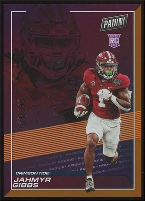 Jahmyr Gibbs Rookie /199 #RC5 2023 Panini Player Of The Day Orange Detroit Lions - Image 1 of 4