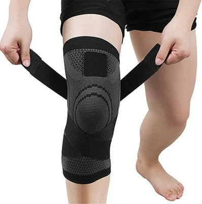 2 PCS Knee Wraps Weight Lifting Straps, Guard Pads, Sleeves, Size: L - Image 1 of 4