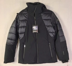 AVALANCHE Full Zip & Snap Up Blue Hooded Quilted Jacket Women's Size Medium - Picture 1 of 9