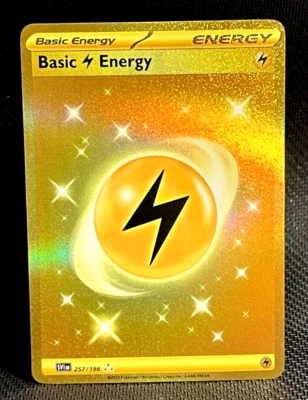 Gold Stars Basic Lightning Energy 257/198 Sv01: Scarlet & Violet Base Set Holo  - Image 1 of 2