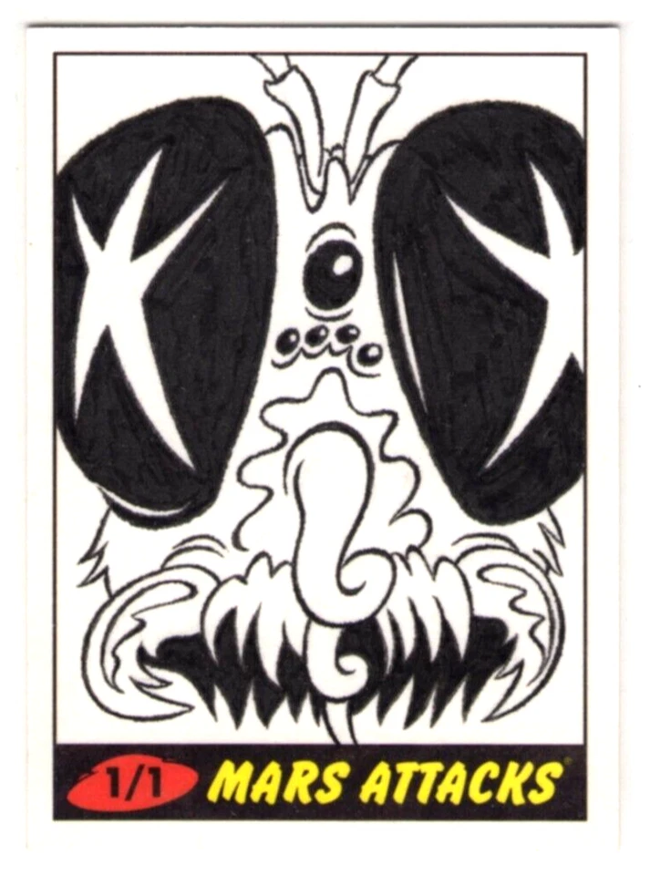 2012 TOPPS MARS ATTACKS HERITAGE 50th Anniversary Pedro Vargas 1/1 Sketch Card - Image 1 of 1