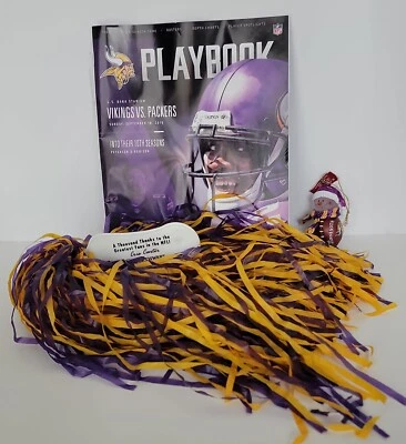 Juego inaugural del programa MN VIKINGS vs Green Bay Packers 2016, adorno, pompón Foto 1 de 4