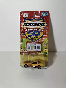 Matchbox 1997 Chevrolet Corvette Across America 50th Birthday Series Indiana - Picture 1 of 5