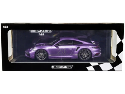 PORSCHE 911 992 TURBO S SPORT DESIGN PACKAGE 2021 VIOLA MINICHAMPS 155069174 - Immagine 1 di 4