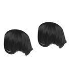 2 PC Women Wig Black with Bangs Daily Hairpiece Women&#39;s Dropshipping