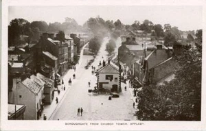 REAL PHOTO POSTCARD OF BOROUGHGATE FROM CHURCH TOWER, APPLEBY, WESTMORLAND - Picture 1 of 2