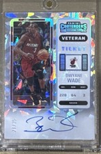 2022-23 Panini Contenders Dwyane Wade #’d 21/25 Veteran Ticket Miami Heat SSP