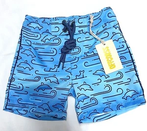 BOYS 🆕🔥 Offcorss Shorts Swim Blue Baby Polyester Size 6-9 Months - Picture 1 of 11