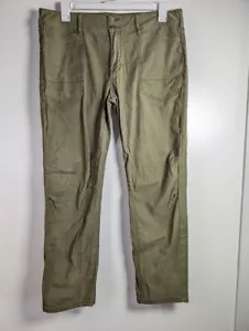 Pilcro Anthropologie The Wanderer Hose Gr. 32 Grün Relaxed Utility Boho Indie - Bild 1 von 11