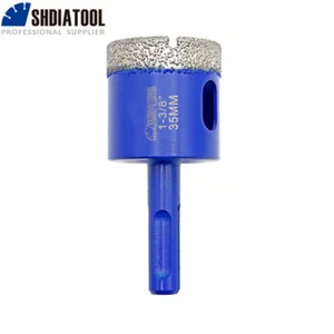 Brocas de núcleo de perforación de diamante SDS PLUS vástago cómo 35 mm para perforar mármol granito - Imagen 1 de 11