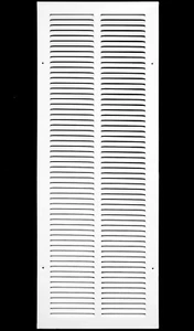 12'' X 36'' [Duct Opening] Flat Stamped Steel Return Air Grille - Sidewall and C - Picture 1 of 9