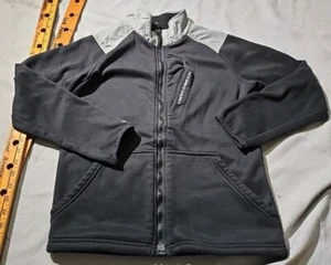 Under Armour Storm Jacket Youth Boys Large Black Full Zip Preformance Pockets - Picture 1 of 15