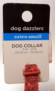 DOG DAZZLERS Metallic Red, Black, Pink Camoflauge Dog Collar (XS) (NEW) - Picture 1 of 6