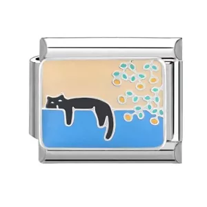 9mm Italian charms Fits All Italian Modular bracelet Blue Heart Ocean Charm - Picture 1 of 29