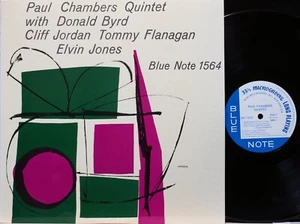 PAUL CHAMBERS "QUINTET" BLUE NOTE Japan LP Vinyl 150g Flat Disc Laminated NM/NM - Imagen 1 de 4