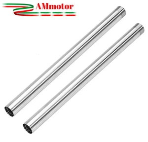 Steli forcella Suzuki Gsr 600 06 2010 Coppia Cromati Moto Sospesnione 43 x 585 - Picture 1 of 1