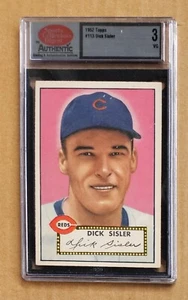 1952 Topps #113 Dick Sisler Cincinnati Reds SCD Sports Collectors Digest VG 3 - Picture 1 of 2