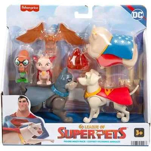 Fisher-Price DC League of Super Pets Figure Multi-Pack - Collectible Toy Set - Picture 1 of 4