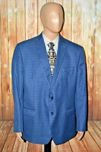 Michael Kors Men Check Polyester Blend 2 Front Button Sports Coat Sz 48R - Picture 1 of 13