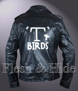 Grease T Birds Danny Zuko John Travolta Double Rider Jacket - Picture 1 of 9