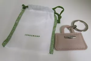 LONGCHAMP Rozo Keyring Bag Charm Leather. Natural. Brand new with Dust bag. - Picture 1 of 5
