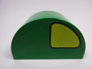 LEGO DUPLO 31213 Brique Brick 2x4x2 Arrondie avec motif jaune - Green Vert - Imagen 1 de 2
