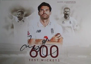 JAMES ANDERSON ENGLAND, AUTOGRAPHED A4 PHOTOGRAPH. - Picture 1 of 1