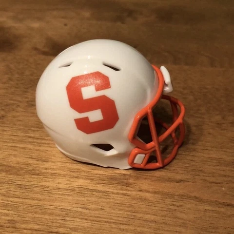 Syracuse Orange white custom pocket pro helmet Cuse Orangemen Cover