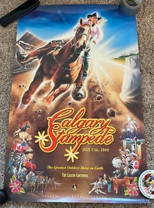 2000 Calgary Stampede Poster 34,5 x 22,5 Zoll - Bild 1 von 3