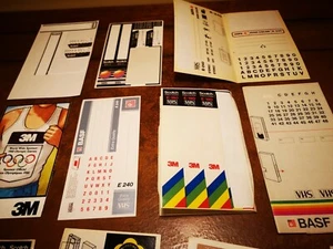 250+ Various Used Video Cassette UNUSED STICKER LABELS - VHS E180 Tapes Original - Picture 1 of 12