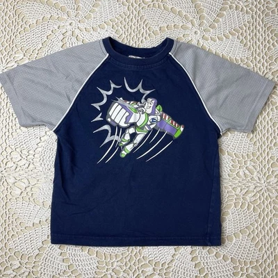 Vintage Y2K Disney Store Little Kid XS Toy Story Buzz Lightyear T Shirt - Image 1 of 4