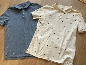 Old Navy Boys Polo Shirts Short-Sleeved Lot of 2 (XL 14-16) Sharks/Anchors - Picture 1 of 11