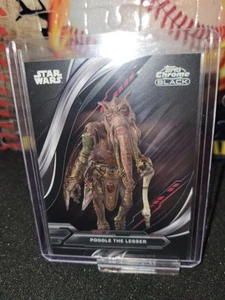 2024 Topps Chrome Black Star Wars #99 Poggle The Lesser - Picture 1 of 2