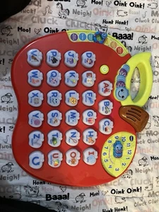 VTech ABC Learning Apple Interactive Preschool Toy Letters Music, Red - Picture 1 of 3