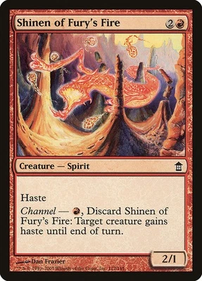 (4x) SHINEN OF FURY'S FIRE - Saviors of Kamigawa – MTG Magic the Gathering Card - Image 1 of 4