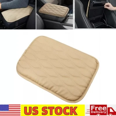 Cojín protector reposabrazos de cuero microfibra para consola central de coche Foto 1 de 4